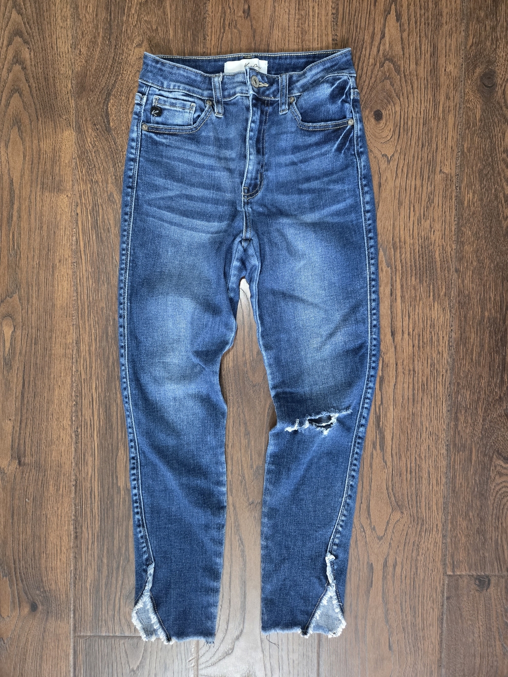 KanCan Split Raw Fray Hem Womens Distressed Size 25